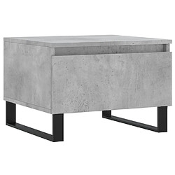 Acheter vidaXL Tables basses 2 pcs gris béton 50x46x35 cm bois d'ingénierie