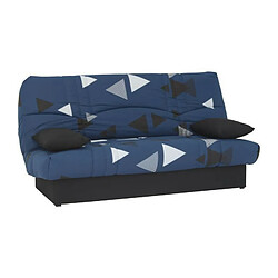 Avis Banquette clic clac 3 places - tissu Bikini bleu - Style contemporain - L 190 x P 92 cm - DREAM