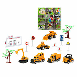 BigBuy Fun Set de Véhicules utilitaires 1:64 22 x 22 cm