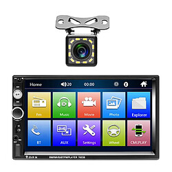 7 ""HD Dans Le Tableau De Bord Tactile 2 Din Voiture Stéréo Radio MP5 Player W / Caméra 7023B