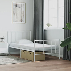 vidaXL Matelas en mousse blanc 80x220 cm 7 zones dureté 20 ILD