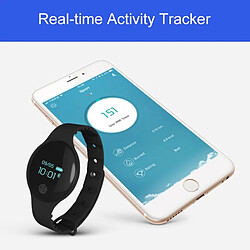 Wewoo Bracelet connecté Smartwatch intelligent Bluetooth 4.0 écran OLED de 0,66 pouce, support podomètre / rappel d'appel / suivi du sommeil / fonction tactile, compatible avec le système iOS & Android Orange