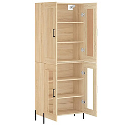 Avis vidaXL Buffet haut Chêne sonoma 69,5x34x180 cm Bois d'ingénierie