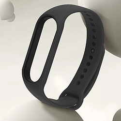 Avizar Bracelet pour Xiaomi Mi Band 5 / 6 / 7 Silicone Soft Touch Waterproof Noir pas cher