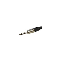 Perel Jack male professionnel 6.35mm stereo noir