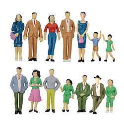 14pcs 1/25 échelle Couleur Personnes Modèle Mini Modèles Debout Personnes Pour La Décoration Modèles miniatures Personnes