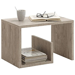 Acheter FMD Table basse 2 en 1 59,1x35,8x37,8 cm chêne sable