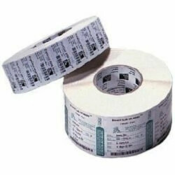 Zebra Z-Ultimate 3000T Blanc (Z-ULTIMATE 3000T 38X13M BOX - Z-Ultimate 3000T White, Premium gloss white polyester label with permanent adhesive, 38 x 13mm, 25mm Core, 4650 Labels/Roll, 12 Rolls/Box)