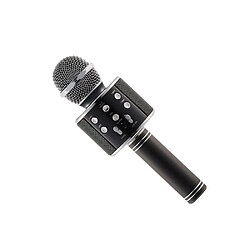 Dealstore Microphone Haut-Parleur Pour iPhone Karaoke Samsung Noir 