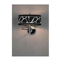 Luminaire Center Applique murale Manhattan Blanc givré, chrome poli