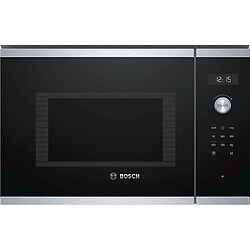 Micro-ondes encastrable 25l 900w inox - bfl554ms0 - BOSCH 