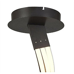 Avis Luminaire Center Semi Plafonnier Nur 80W LED 2800K, 6200lm, acrylique givré/marron oxydé