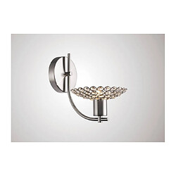 Luminaire Center Applique murale Ellen 1 Ampoule nickel satiné/cristal