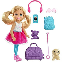 Barbie Voyage chelsea PoupAe, Multicolore