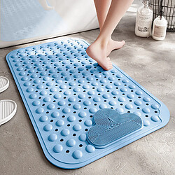 LUUCOZK Tapis de bain antidérapants absorbants à séchage rapide pour salle de bain - Bleu-40x70cm 