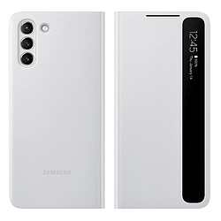 Étui Samsung S21 Plus Fenêtre Tactile Smart Clear View Original gris clair 