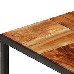 Acheter vidaXL Table basse 110x60x40 cm Bois d'acacia solide et acier