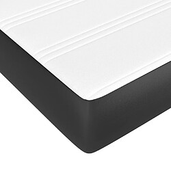 Maison Chic Matelas de lit à ressorts ensachés, Matelas doux Noir 180x200x20cm Similicuir -GKD38589 pas cher