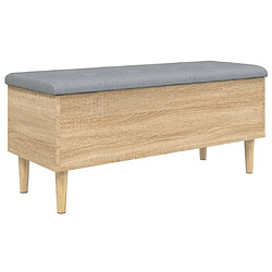 Maison Chic Banc de rangement | Meuble de rangement d'Entrée | Coffres d'Intérieur chêne sonoma 102x42x46 cm bois d'ingénierie -MN89229