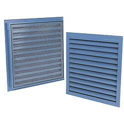 Grille de ventilation Renson 500 x 500 mm aluminium gris