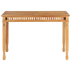 vidaXL Table à manger de jardin 110x65x80 cm bois de teck solide