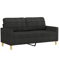 Acheter Maison Chic Ensemble de canapés 2 pcs avec coussins, Canapé droit Sofa pour Salon Noir Tissu -GKD332281