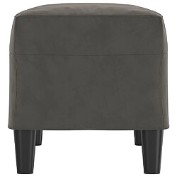 Avis vidaXL Banc Gris foncé 70x35x41 cm Velours