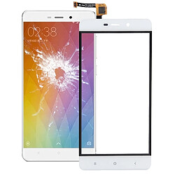 Wewoo Pièce détachée pour Xiaomi Redmi 4 blanc Premier écran tactile (seul sans le LCD) Digitizer Assemblée 