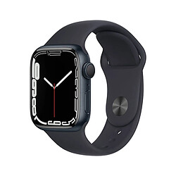 Apple Watch Series 7 GPS 41mm Aluminium Noir minuit avec bracelet sportif Noir minuit - Reconditionné