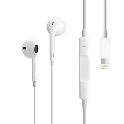 Apple EarPods - Blanc (A1472) - Écouteur filaire original avec connecteur Lightning