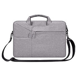 Wewoo Sacoche ST02S Étanche Résistant À La Déchirure Caché Portable Sangle Une épaule Sac À Main pour 15.6 pouces Ordinateurs Portablesavec Valise Ceinture Gris Clair 