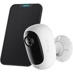 REOLINK Caméra Surveillance Extérieure - Argus 2E + Panneau Solaire - Caméra IP Solaire à Batterie sans Fil 1080p WiFi Audio Bidirectionnel 