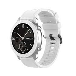 Wewoo Bracelet pour montre connectée de remplacement de Smartwatch en silicone Amazfit GTRtaille 22 mm blanc 