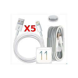 Little Boutik X5 Cable Usb pour Iphone 6 6S 6Plus 6SPlus PACK X5 Couleur