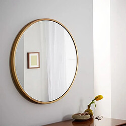 Universal Vintage simple métal rond salle de bains miroir installation murale maison chambre miroir pansement table décoration miroir de maquillage |