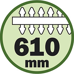 Ribimex Taille-haies électrique orientable 710 w 610mm