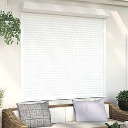 vidaXL Volet roulant aluminium 160x150 cm blanc 