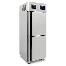 VIRTUS GROUP Réfrigérateur 350+350 Litres En Inox à 2 Températures GN 2/1, -2°/+8°C|0°/+5°C - Wifi - Virtus - BMC0013/FN