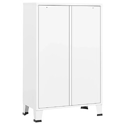 Acheter vidaXL Garde-robe industrielle Blanc 67x35x107 cm Acier