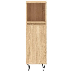 Acheter vidaXL Armoire salle de bain chêne sonoma 30x30x100 cm