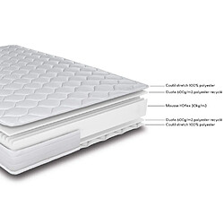 Acheter Ebac Matelas et sommier 80x200 Mousse - Montana - Soutien medium - Fabriqué en France