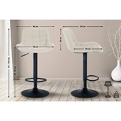 Non Tabouret de bar Tover tissu