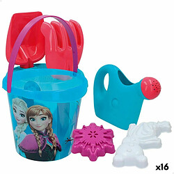 Set de jouets de plage Frozen Ø 18 cm (16 Unités) 