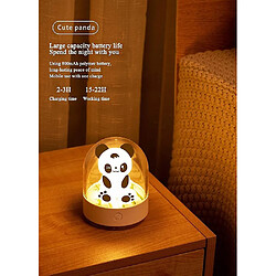 Universal Lumière nocturne Enfants Bébés Nuit Lumière LED Panda Charge avec USB Nous et Chambre d'Enfant, Chambre de Bébé, Chambre, (Rose)