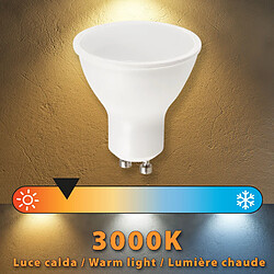 Acheter VELAMP Ampoule LED SMD, spot GU10, 230V, 6W / 490lm, 3000K, 110°