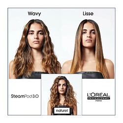 L'Oreal Professionnel Steampod 3.0 - Pack Cheveux Fins : Lisseur Vapeur Professionnel + Lait de lissage Vapo-Actif + Serum de Finition