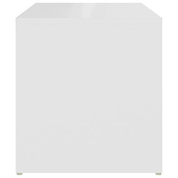 Maison Chic Table d'appoint | Table Basse Blanc 59x36x38 cm Aggloméré -GKD96525 pas cher