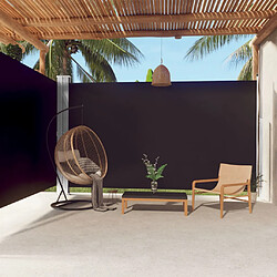 vidaXL Auvent latéral rétractable Noir 220x600 cm 