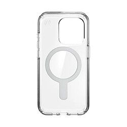 Speck Coque pour iPhone 15 Pro MagSafe Presidio Perfect-Clear Click-lock Anti-rayures Transparent