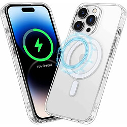 Riffi Coque arrière en silicone ultra fine Riff Magsafe pour Apple iPhone 15 Plus Transparente 